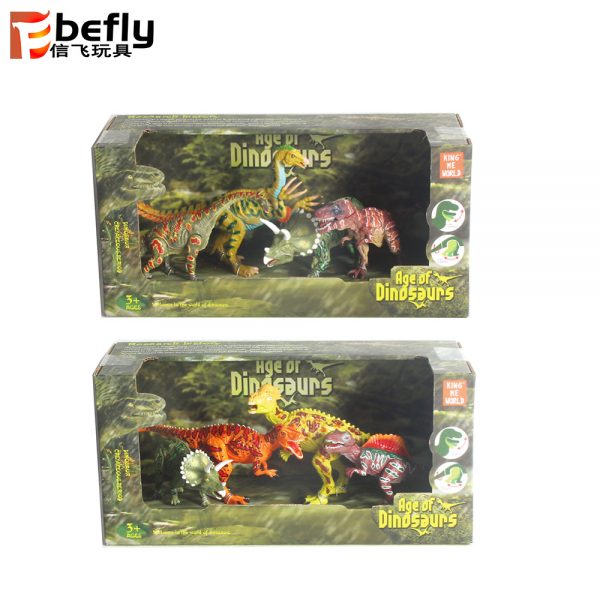 Movable dinosaur plastic model toy