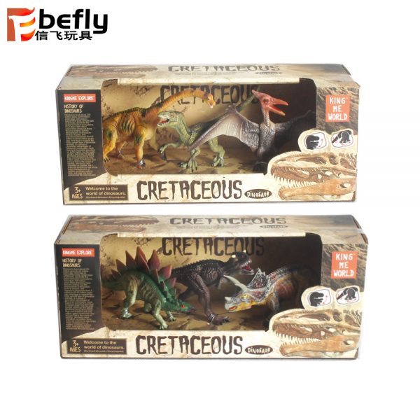 Movable dinosaur plastic model toy