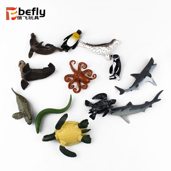 Many kinds mixed small sea animal model toy set