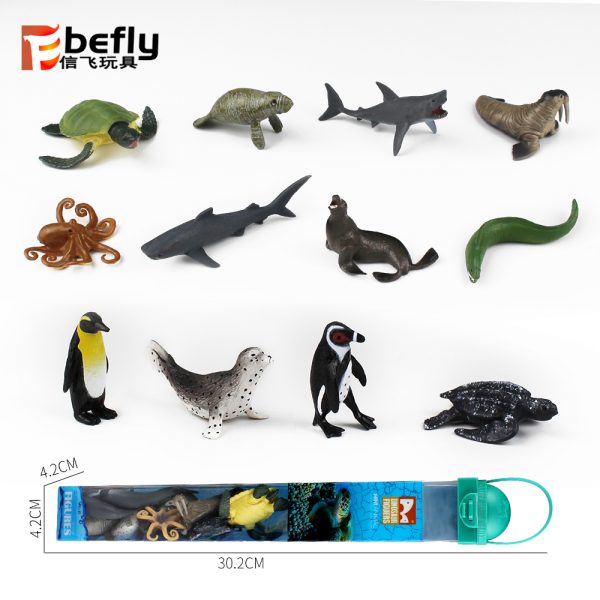 Many kinds mixed small sea animal model toy set