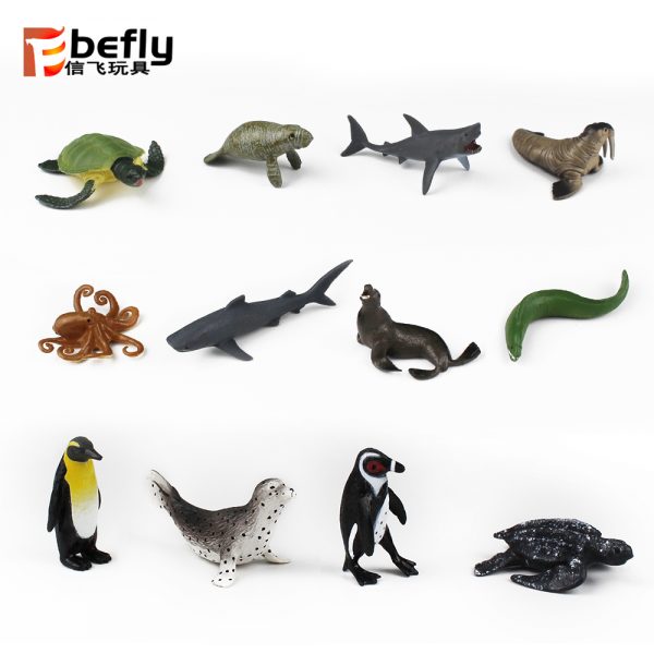 Many kinds mixed small sea animal model toy set