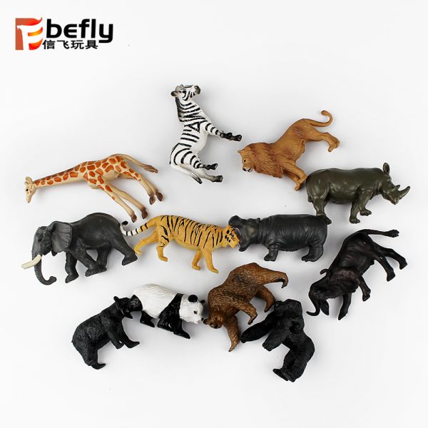 Realistic wild animal plastic figure toy