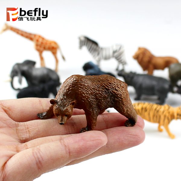 Realistic wild animal plastic figure toy