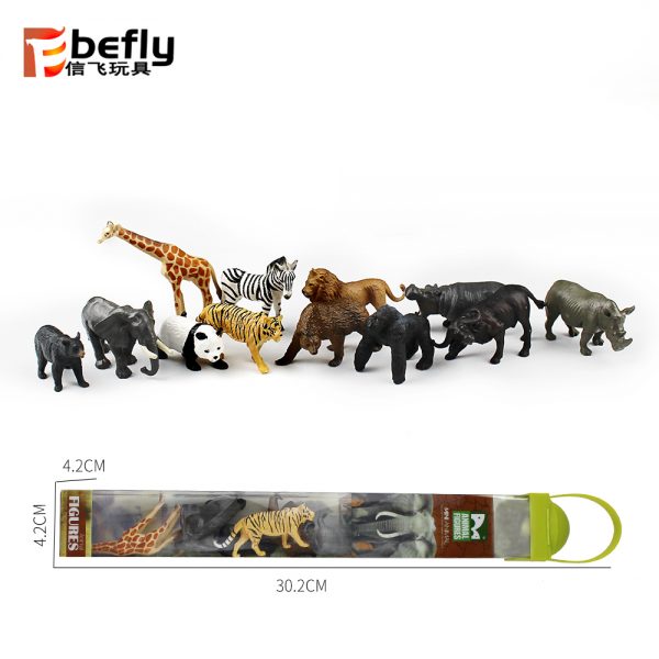 Realistic wild animal plastic figure toy