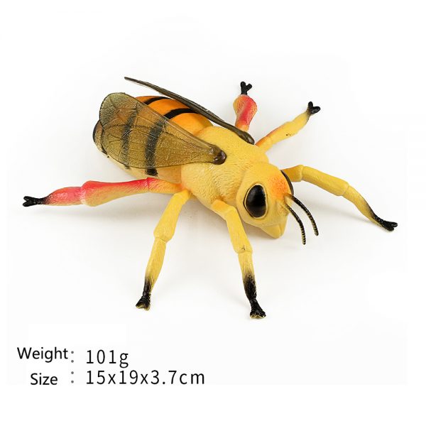Simulation 8 inches insect model plastic hollow bee toy
