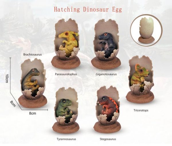 Collectible Dinosaur Figurine Hatchling Movable Dinosur Egg Toys