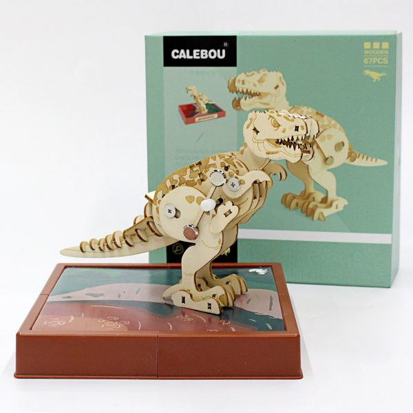 3D Wooden dinosaur puzzle toy