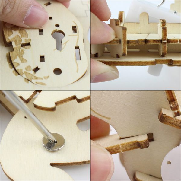 3D Wooden dinosaur puzzle toy