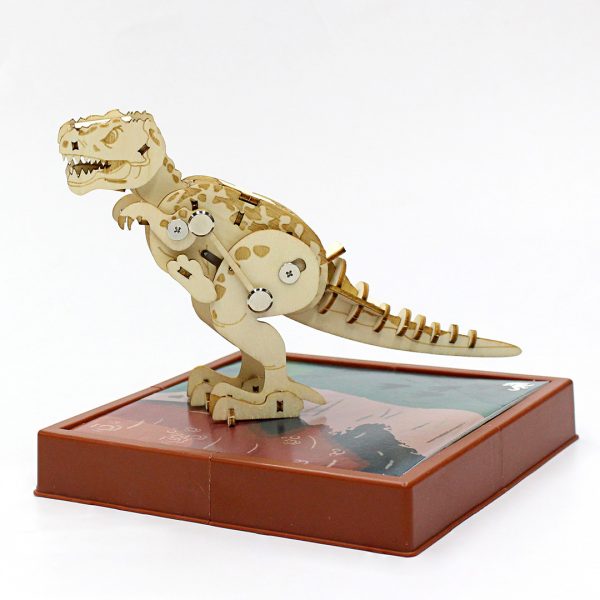 3D Wooden dinosaur puzzle toy