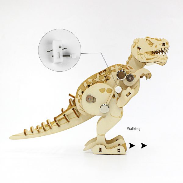 3D Wooden dinosaur puzzle toy