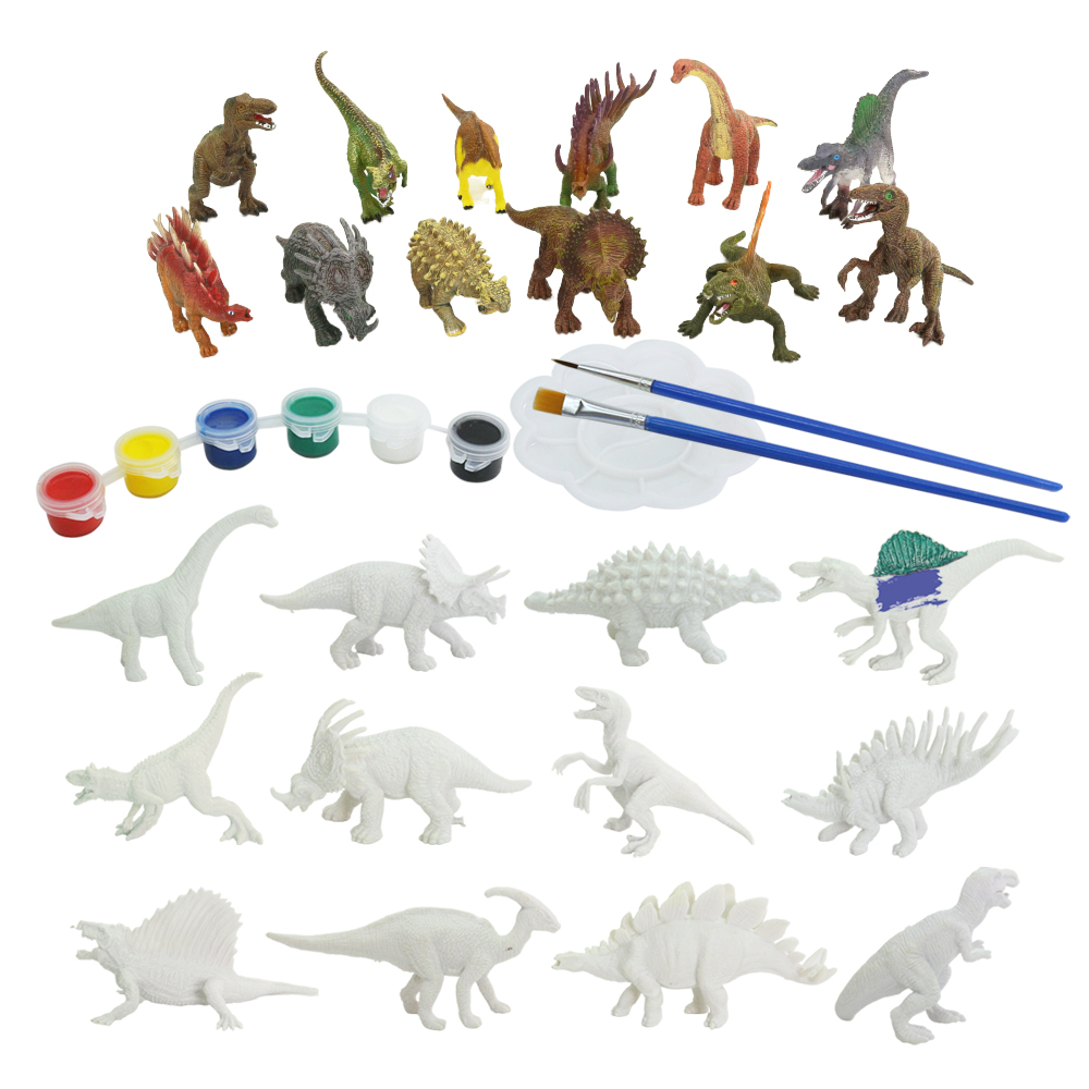 Plastic dinosaur model diy painting set · BelieveFly Toys