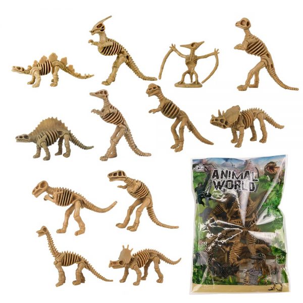 Plastic dinosaur skeleton dig toy science educational dinosaur kit