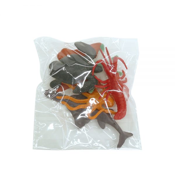 Deep ocean animal figure 6pcs solid plastic sea animal model toy