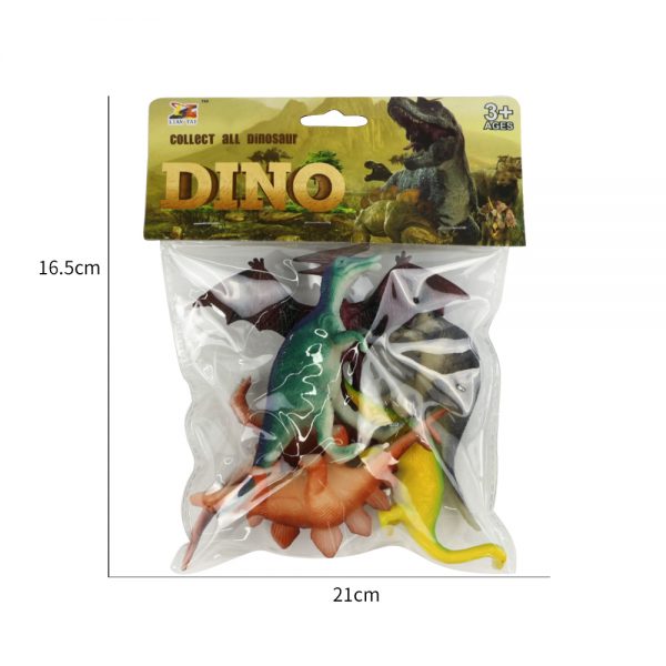 Kids indoor pretend play game soft solid small plastic dinosaur model toy
