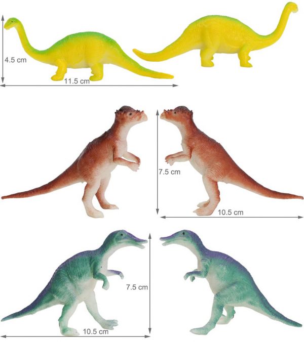 Kids indoor pretend play game soft solid small plastic dinosaur model toy