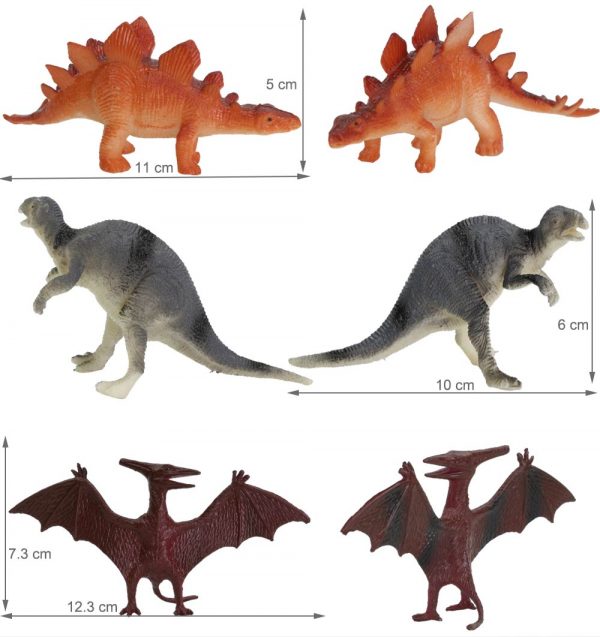 Kids indoor pretend play game soft solid small plastic dinosaur model toy