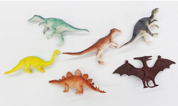 Kids indoor pretend play game soft solid small plastic dinosaur model toy