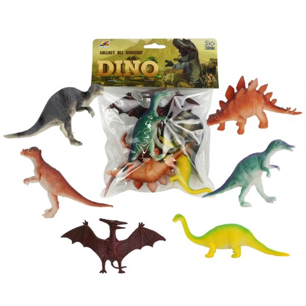 Kids indoor pretend play game soft solid small plastic dinosaur model toy