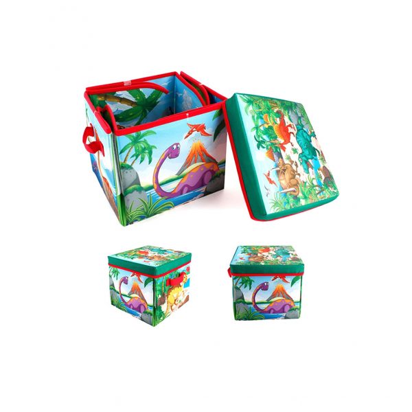 2 in 1 Convertible Dinosaur Toys Storage Dinosaur Play Mat