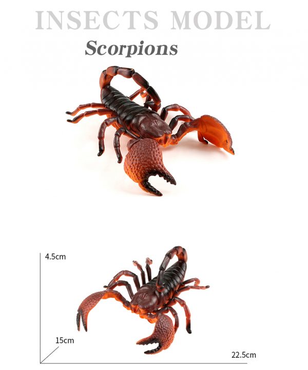 8inches large table decorational insect model halloween toy