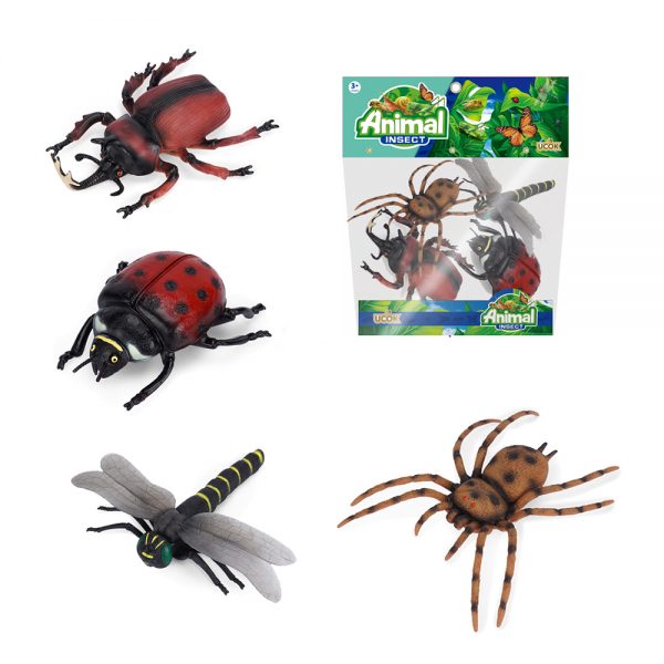 8inches 4 kinds Natural world animal model halloween insect toy