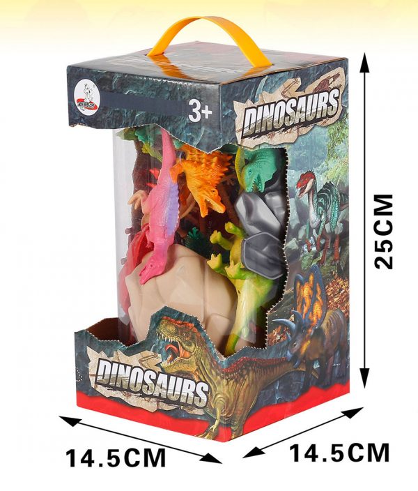 Plastic dinosaur model with play mat set toy