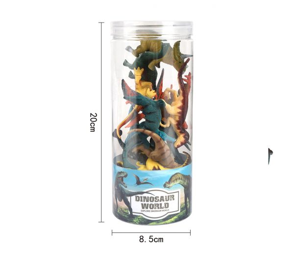 Wholesale 12 kinds solid plastic small toy dinosaur