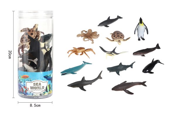 PVC solid plastic toy sea animal model