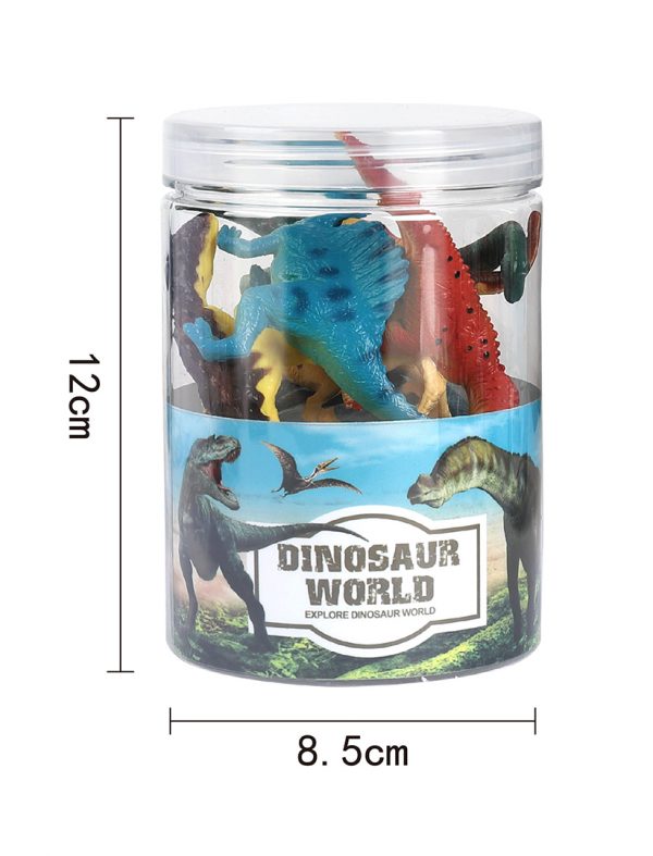 Small pvc solid plastic dinosaur toy model