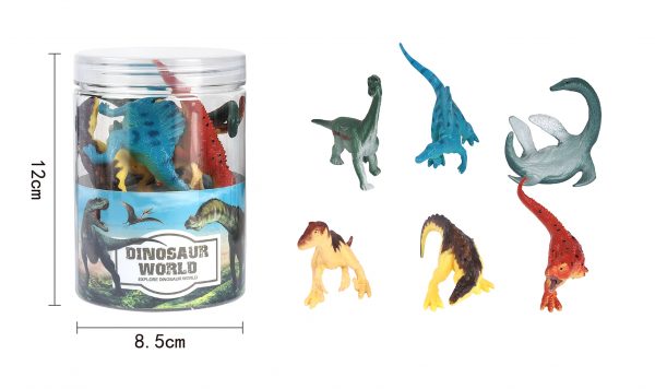 Small pvc solid plastic dinosaur toy model