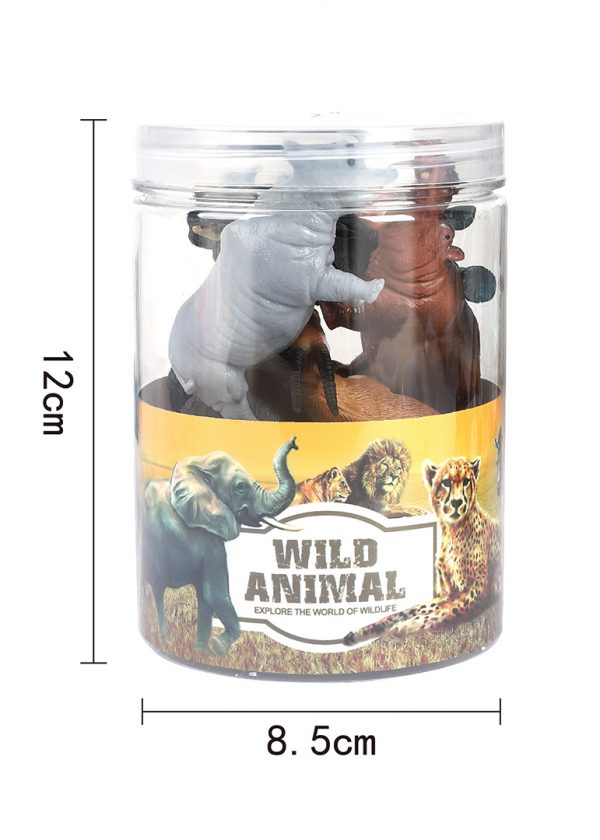 6pcs figure set plastic small animal toy model