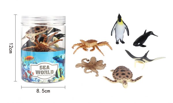 PVC solid small toy plastic sea animal model