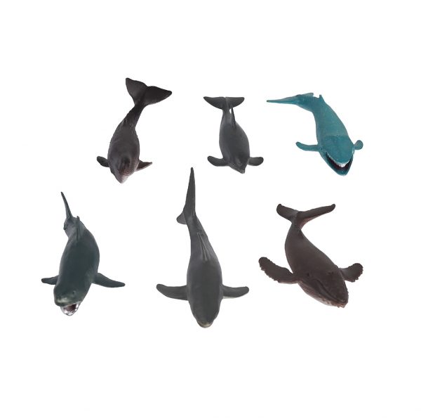 Small solid pvc shark figure deep ocean plastic toy animal
