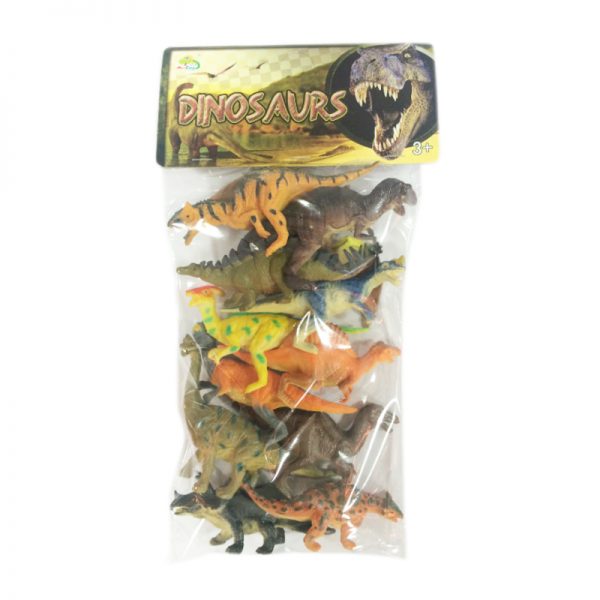 12PCS plastic dinosaur model toy