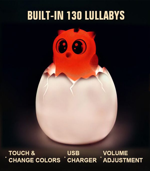 130 song cute animal model sleeping music touch night light baby sensory toy with remote control