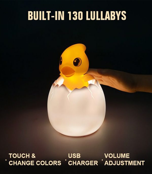 Cute radio control musical animal touch night light
