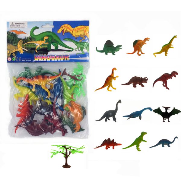 12pcs 5inches plastic model new dinosaur toys