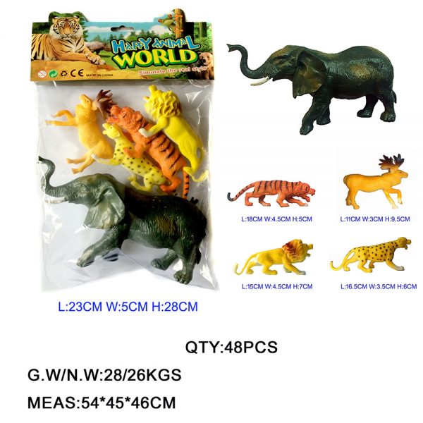 Plastic jungle animal model toy