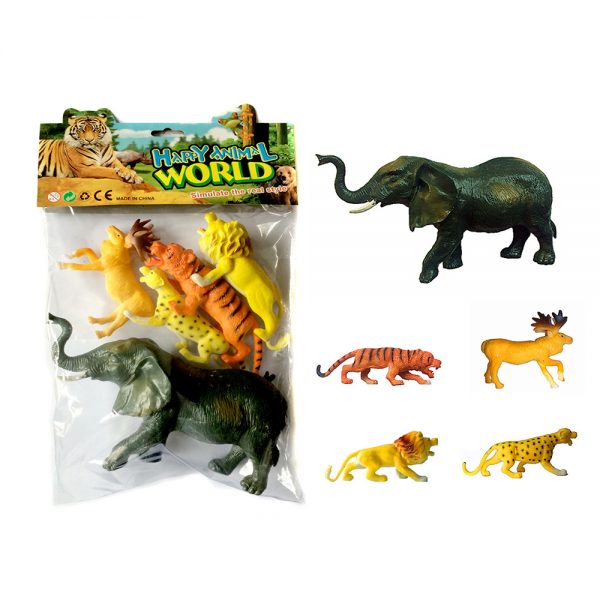 Plastic jungle animal model toy