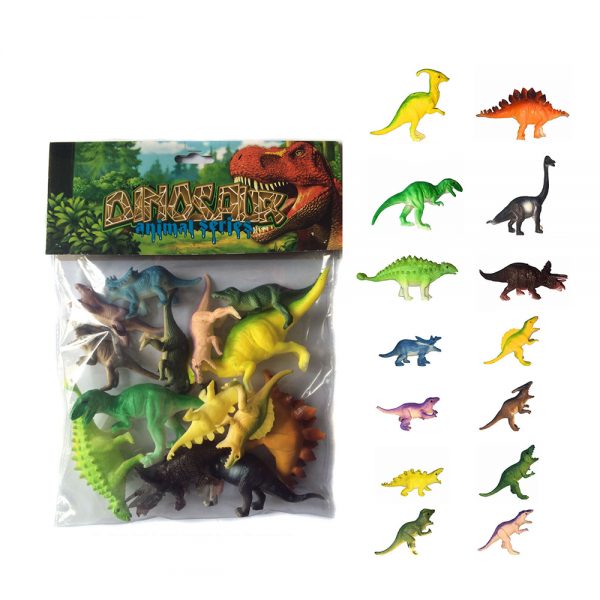 14PCS plastic model dinosaur toys