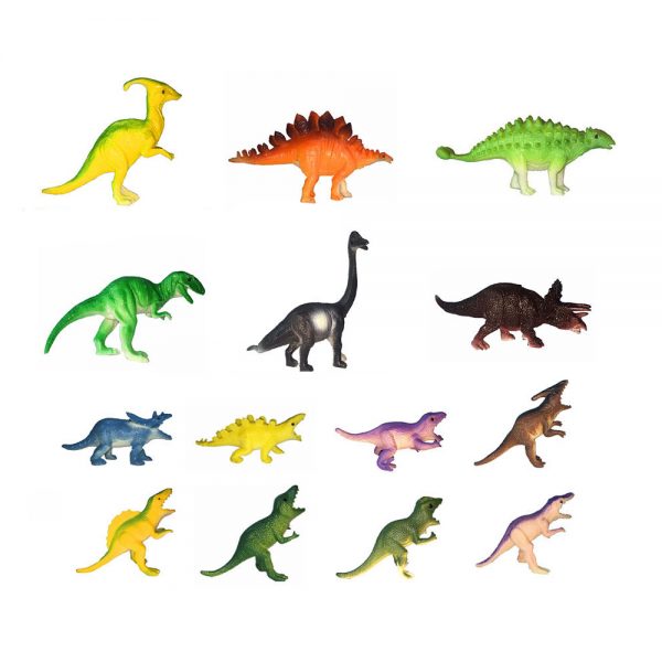 14PCS plastic model dinosaur toys