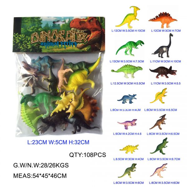 14PCS plastic model dinosaur toys