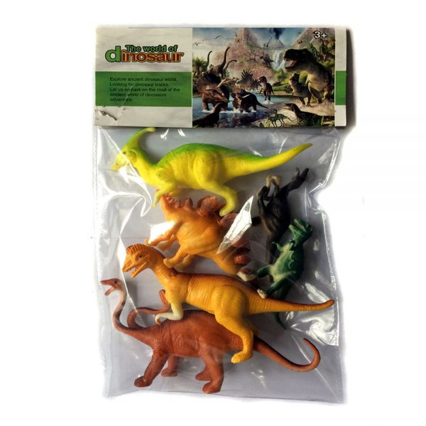 Plastic children play figure plastic dinosaur toy set