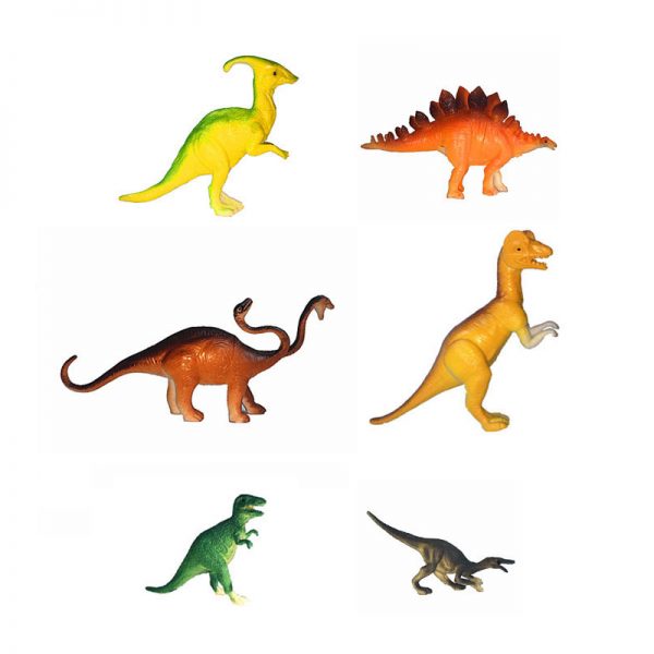 Plastic children play figure plastic dinosaur toy set