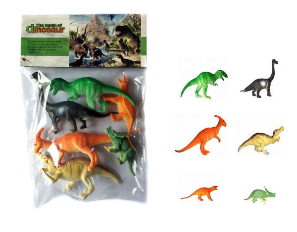 Plastic children play figure plastic dinosaur toy set