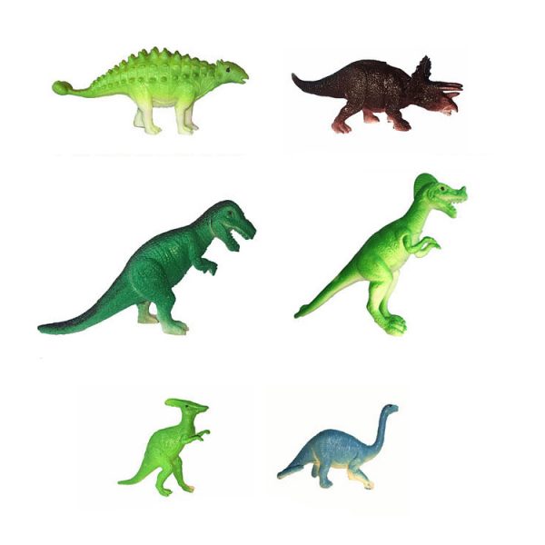 Plastic children play figure plastic dinosaur toy set