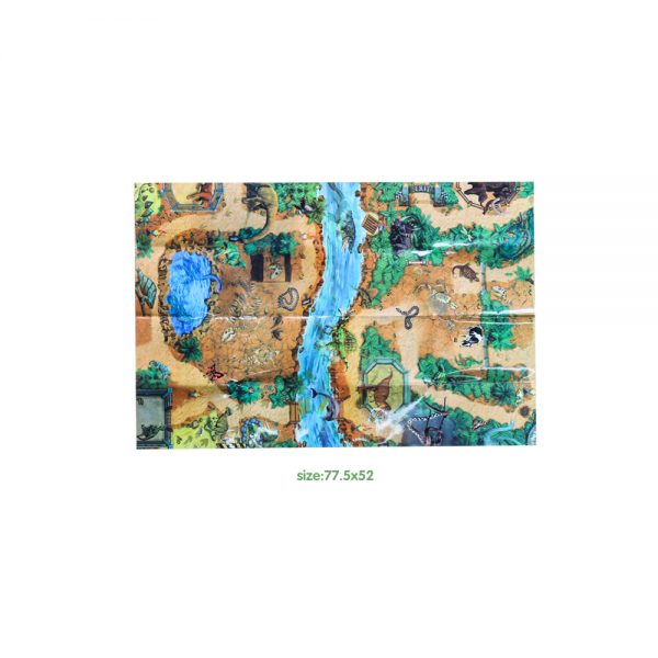 Animal figure play set with mat