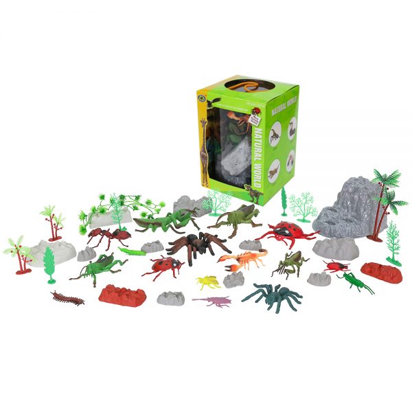 Plastic model insect toy set