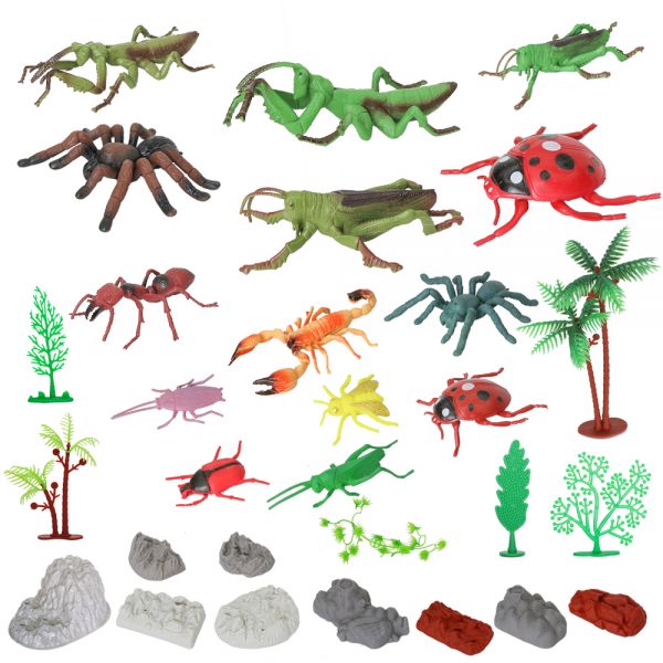 Plastic model insect toy set