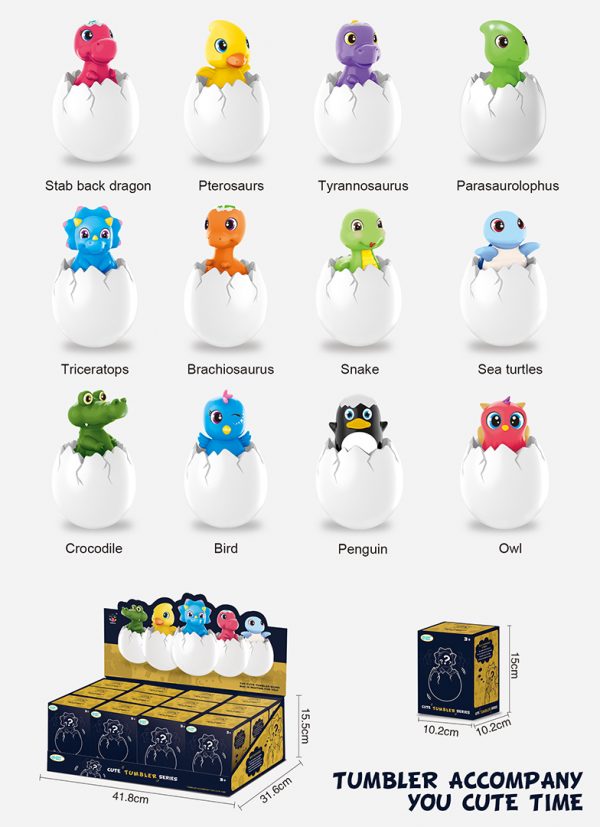 Cute baby sensory gift tumbler animal model figure toy blind box